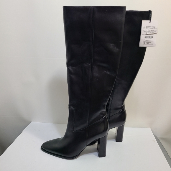 ZARA HEELED KNEE HIGH BOOTS BLACK SIZE 6.5 | 1002/013 - Picture 6 of 11